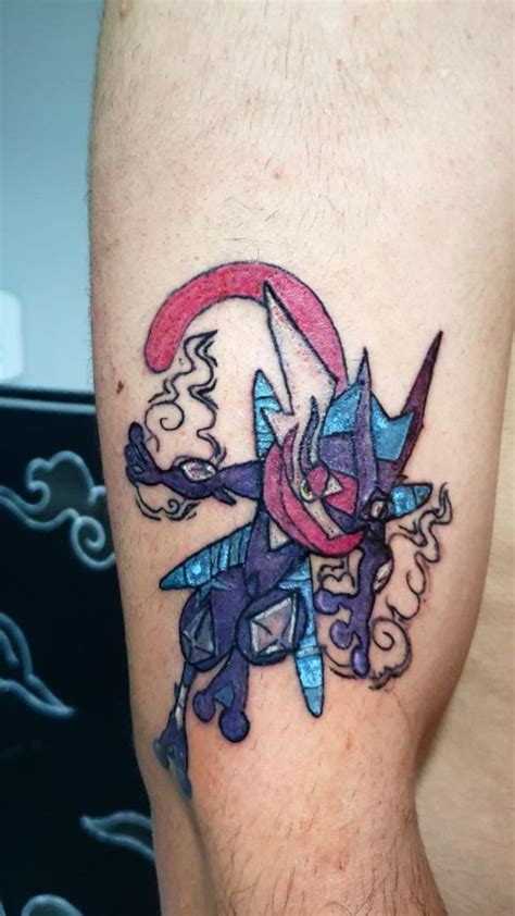 ash greninja tattoo|Ash's Greninja .